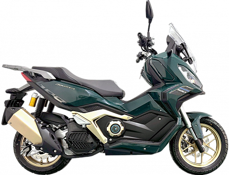 Скутер Motosuper Adviser (Мотосупер Эдвайзер) 180 Green (зеленый) + Gold rims Скутер Motosuper Adviser (Мотосупер Эдвайзер) 180 Green (зеленый) + Gold rims